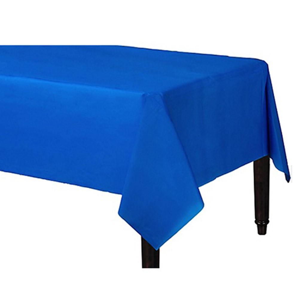 Tablecover Plastic Rectangle Royal Blue