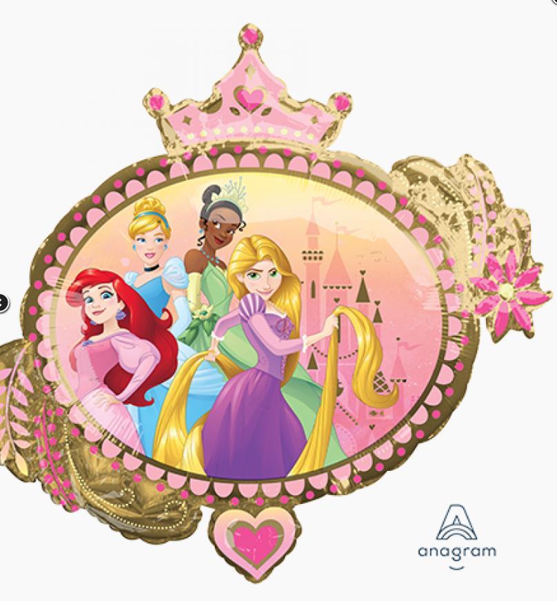 Balloon Foil Supershape Disney Princess Once Upon A Time 86cm X 81cm