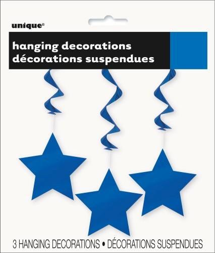 Hanging Stars Royal Blue 90cm Pk/3