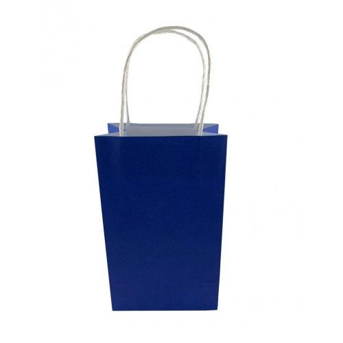 Party Loot Bag Paper Navy Blue Pk/5