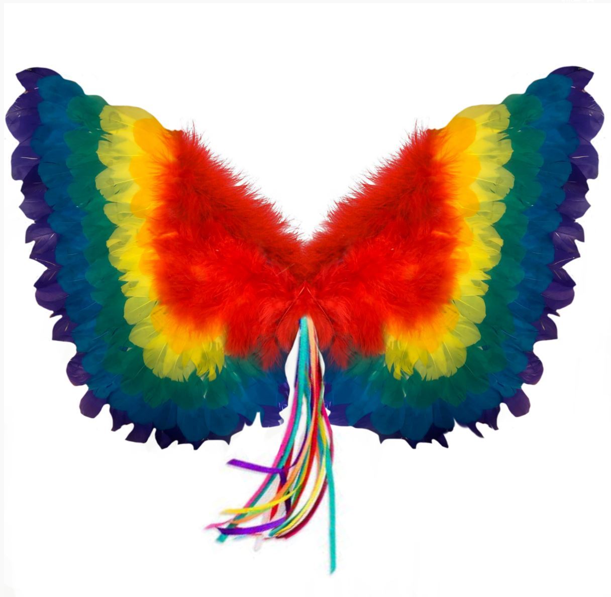 Wings Feathered Rainbow Small Deluxe