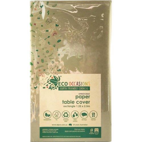 Tablecover Eco Paper Gold Rectangle Each