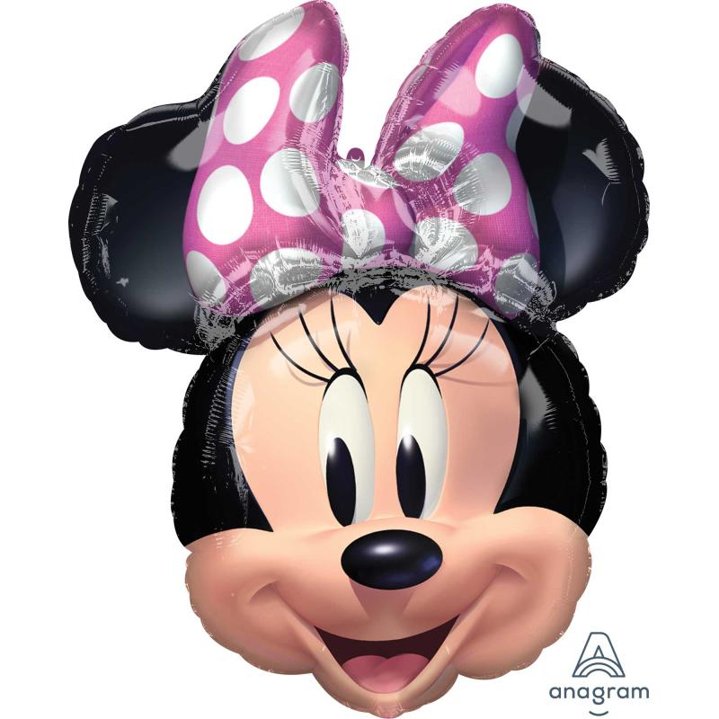 Balloon Foil Shape Minnie Mouse Forever 66cm X 53cm