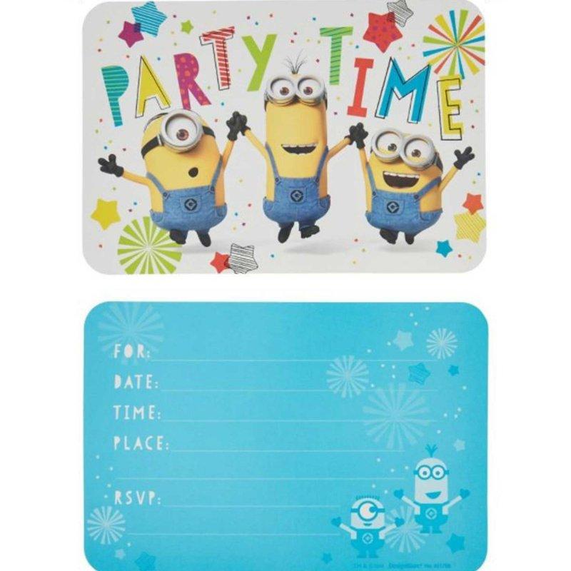 Despicable Me Invitations Pk/8