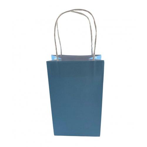 Party Loot Bag Paper Pastel Light Blue Pk/5