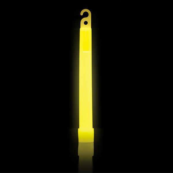 Glow In The Dark Yellow Light Sticks On String 15cm Pk/10