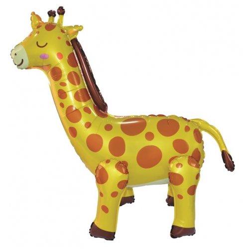 Balloon Foil Standing Airz Giraffe 71cm X 69cm X 30cm Air Fill Only