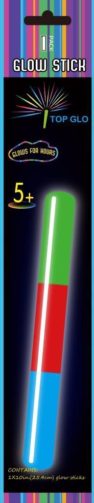 Glow In The Dark Glow Stick 25cm Tricolour Pk/1