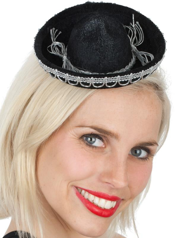 Hat Mexican Mini Sombrero Black