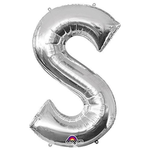 Balloon Foil Letter S Silver 40cm