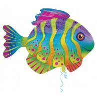 Balloon Foil Shape Colourful Fish 83cm