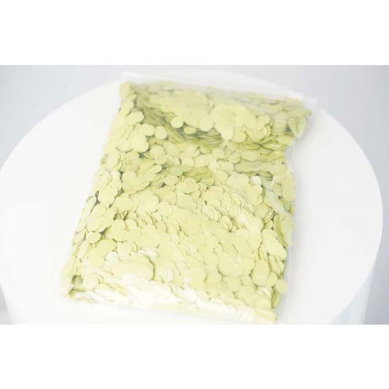 Confetti Round 1cm Pastel Matte Yellow 250g