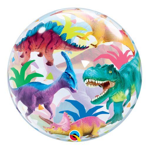 Balloon Bubble 56cm Colourful Dinosaurs Each