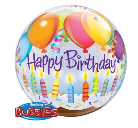Balloon Bubble Happy Birthday Balloons 56cm