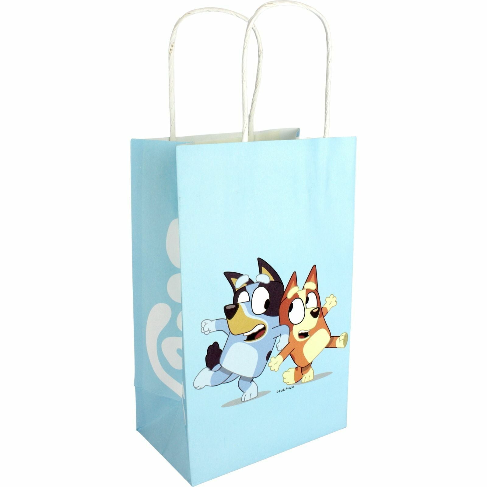 Bluey Kraft Paper Gift/Loot Bags With Handles Pk/8