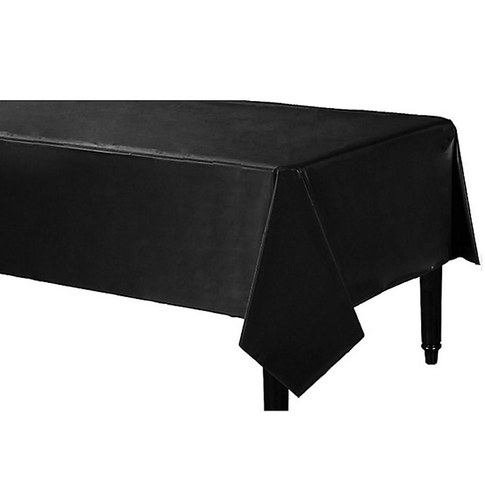 Tablecover Plastic Rectangle Black