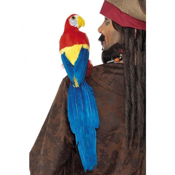 Pirate Parrot Large 50cm W/Holder
