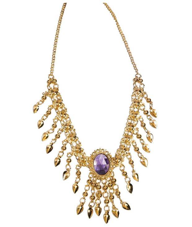 Necklace Gem Bollywood Princess Golden