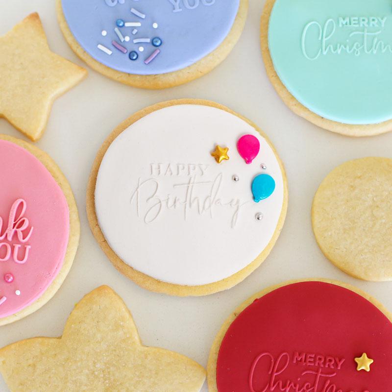 Cookie Embosser Stamp Happy Birthday  Last chance day