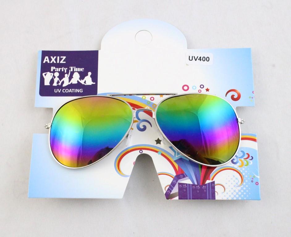 Glasses Aviator Reflective Rainbow