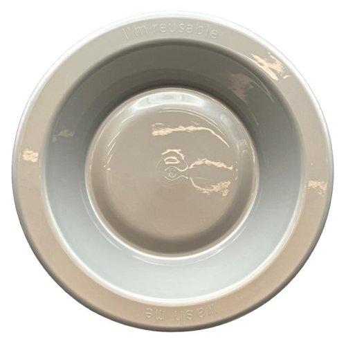 Bowls 18cm Silver Plastic Pk/20