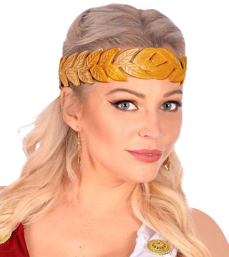 Headband Gold Roman/Greek Laurel Wreath Costume Accessory
