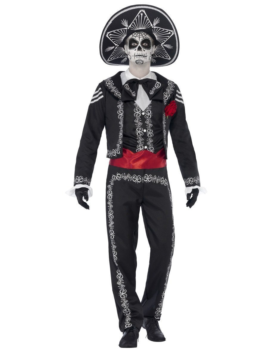 Costume Adult Day Of Dead Bones X Large