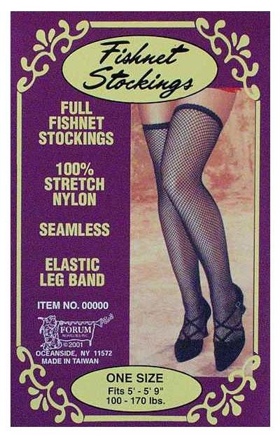 Costume Accessory Pantyhose/Stocking Thigh High Fishnet Black
