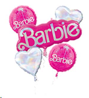 Barbie Foil Balloon Bouquet Kit Pk/5