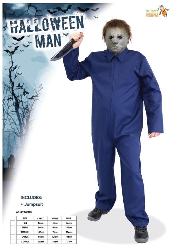 Costume Adult Halloween Mike Mechanic Jumpsuit