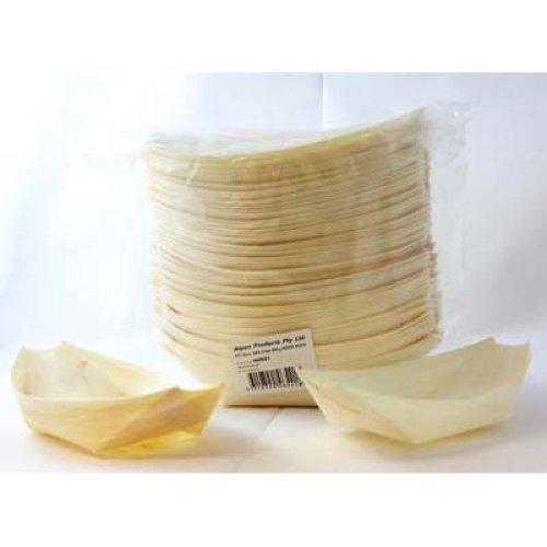Catering Wooden Boats 220mm x 103mm Pk/50 Eco Friendly