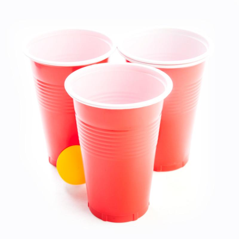 Drinking Game Beer Pong With 24 Cups and 24 Balls