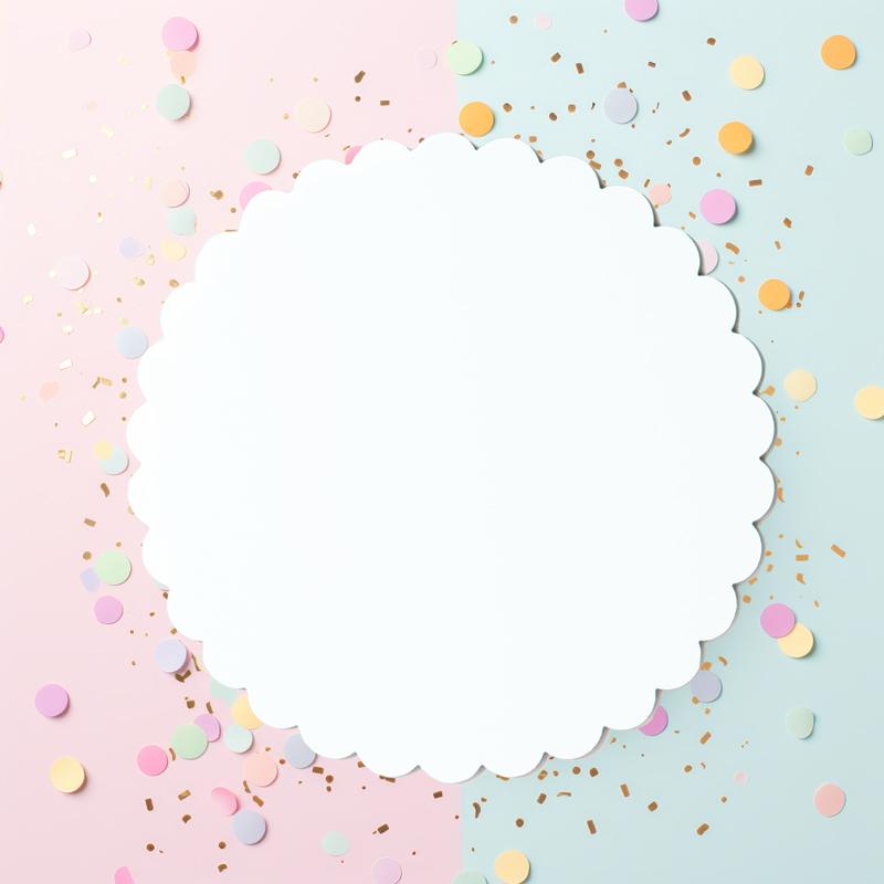 Cake Board Cardboard Round White 10 Inch Scalloped Edge 3mm Thick