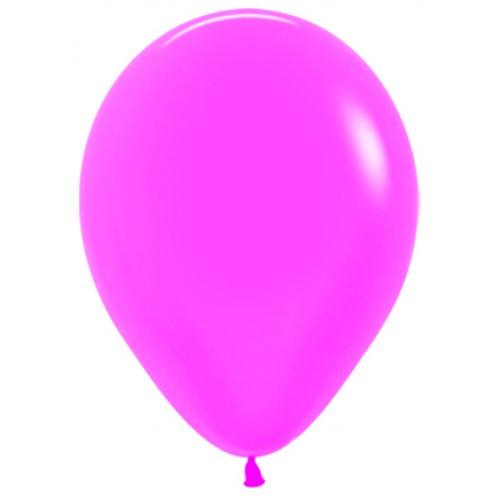 Latex Balloons 30cm Neon Fuchsia Pink Pk 100 Sempertex