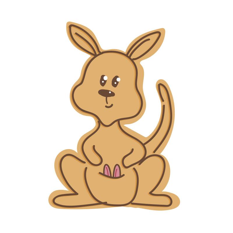 Cookie Cutter Kangaroo Australian Animal