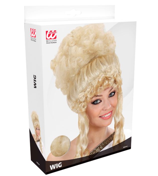 Wig Greek/Roman Olympian Blonde Long Curly Up Style
