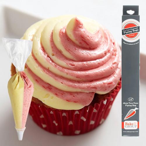 Piping Bag Plastic Two Tone 46cm Cake Decorating