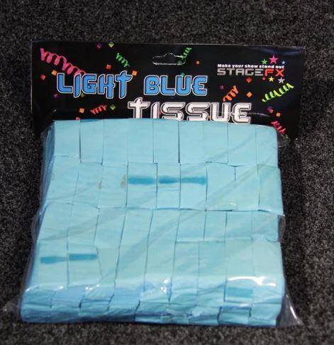 Bulk Light Blue Rectangle Paper Confetti 5x2cm 950g