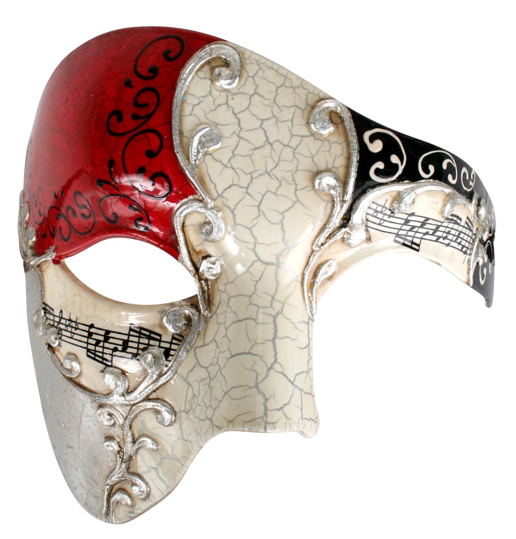 Mask Eye Maestro Red & Gold Masquerade