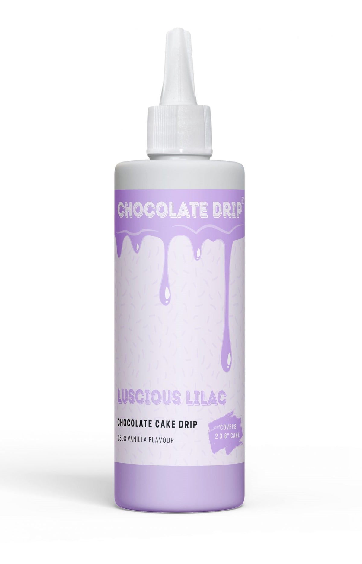 Chocolate Drip Luscious Lilac Purple 250g Cake Decorating (Vanilla Flavour)