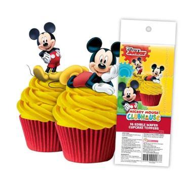 Edible Icing Wafer Topper Mickey Mouse Pk/16
