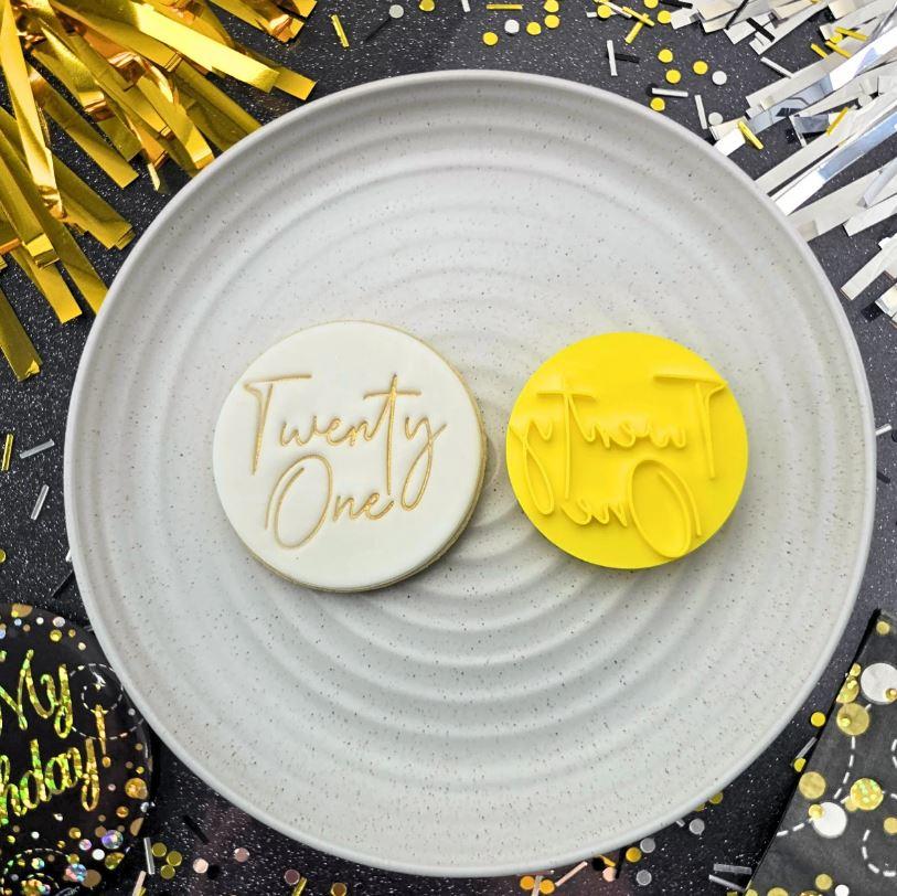 Twenty One (V2) Cookie/Biscuit Embosser Cutter