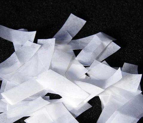 Bulk White Tissue Paper Confetti 5x2cm 950g