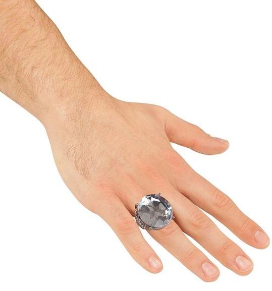 Costume Ring Jewel Diamond Large Each Assorted Styles (Round/Oval/Square)