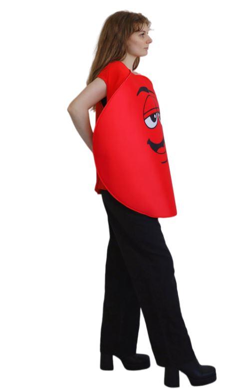 Costume Adult Coloured Chocolate Red Comical/Funny One Size