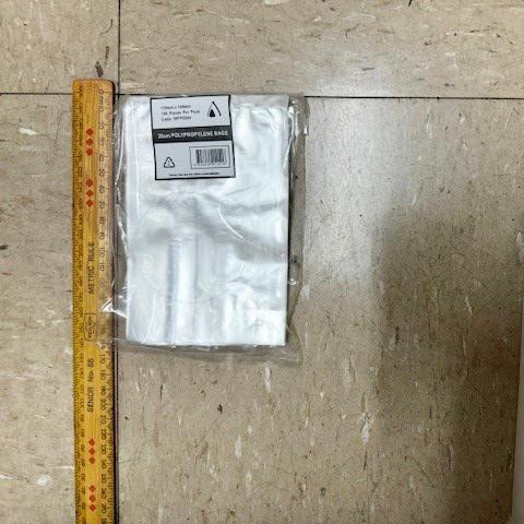 Polypropylene Bag 15x10cm Pk/100 30um