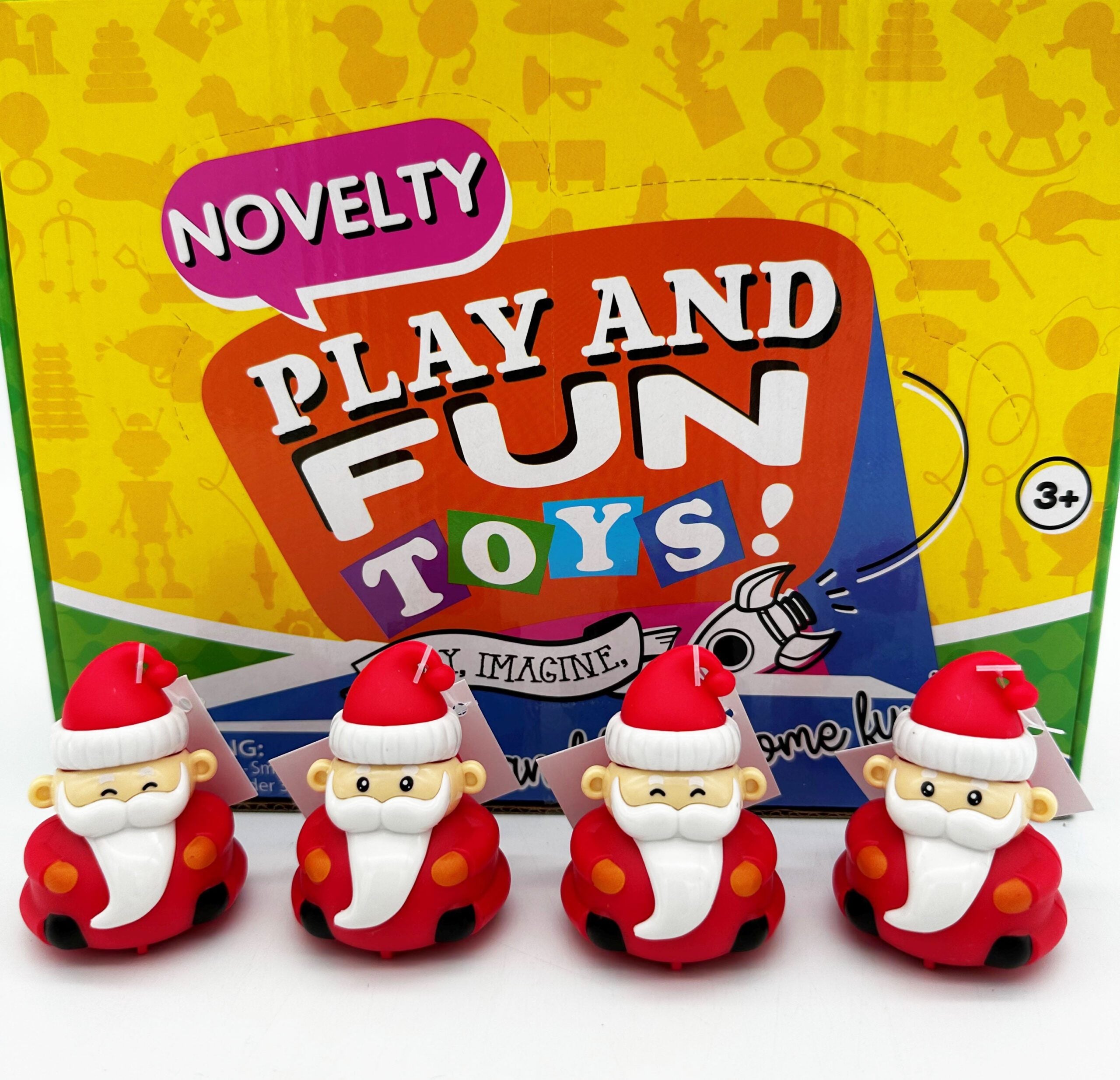 Christmas/Xmas Toy Pull Back Santa Claus/Father Christmas 6cm