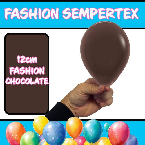 Latex Balloon 12cm Fashion Chocolate Brown Pk 50