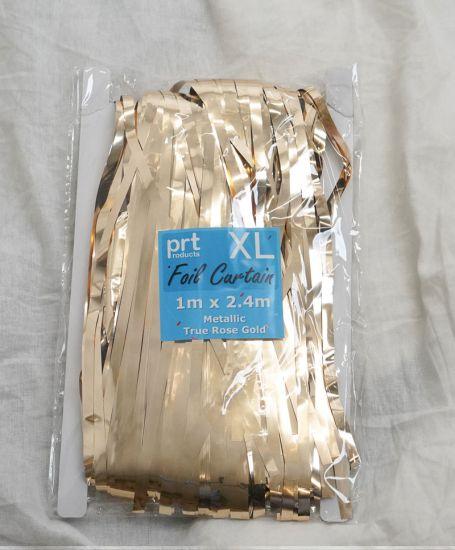 Curtain Rose Gold Mylar Extra Large 1m X 2.4m