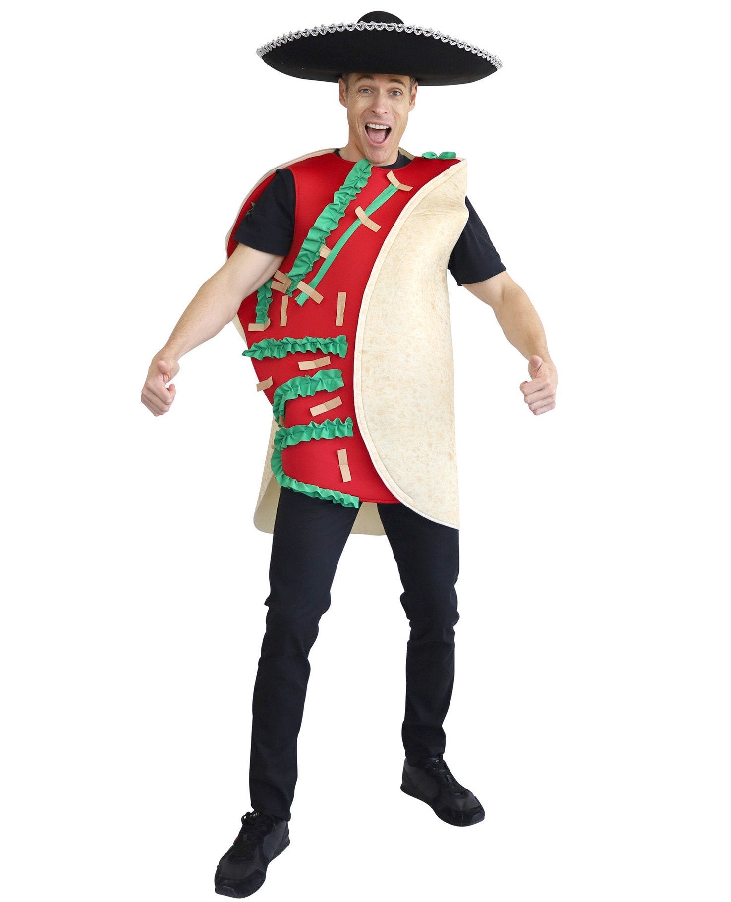 Costume Adult Mexican Taco Fiesta Food Novelty Funny One Size